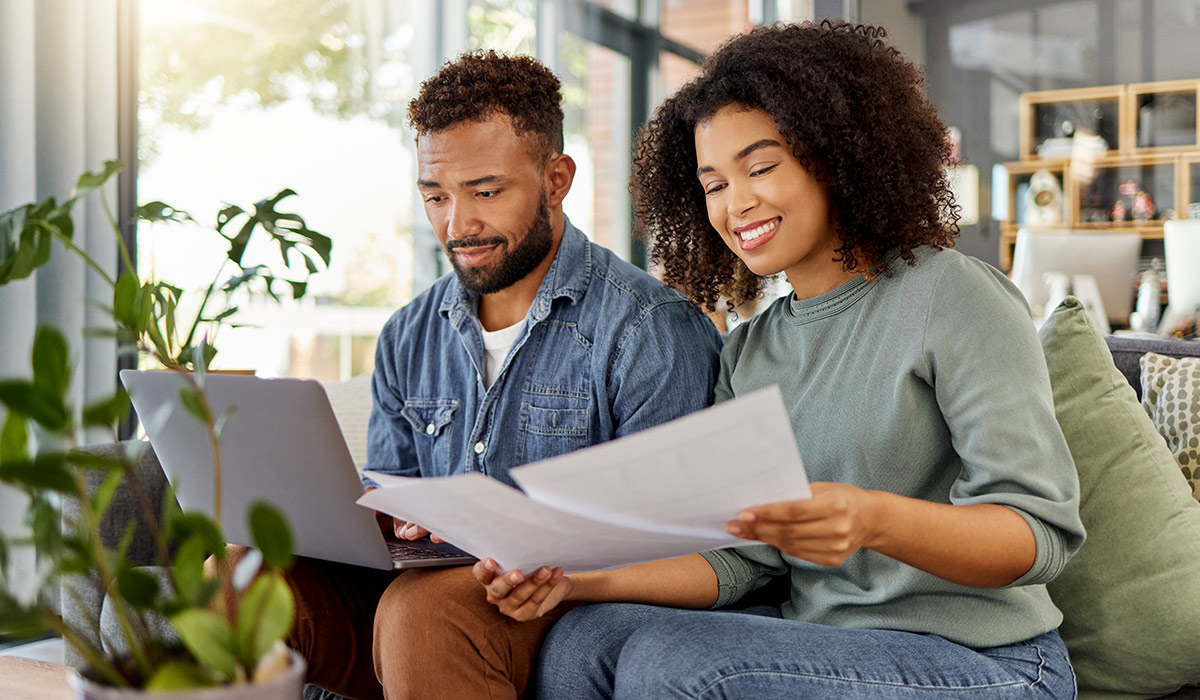 Couple Reviewing Finances - Xact Loan